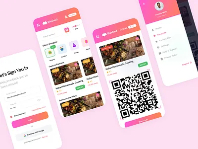 Slashed App Design app app design app ui design figma food app food delivery app food order app ui ui ux ui ux design website ui