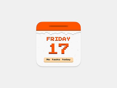 Calendar widget ios pixel ui widget