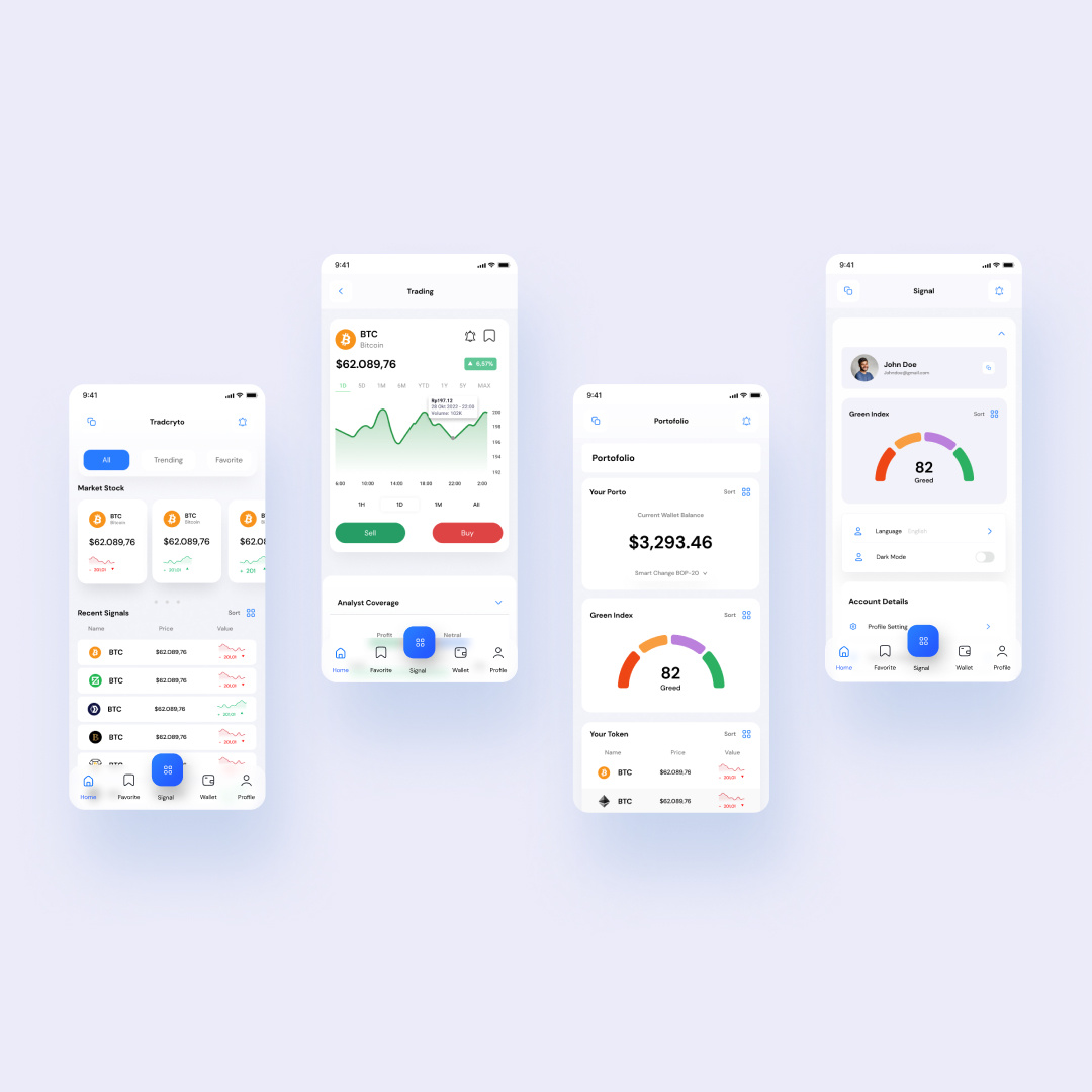 Crypto Wallet | Crypto Monitoring Mobile App Ui Kit by Indra Maulana ...