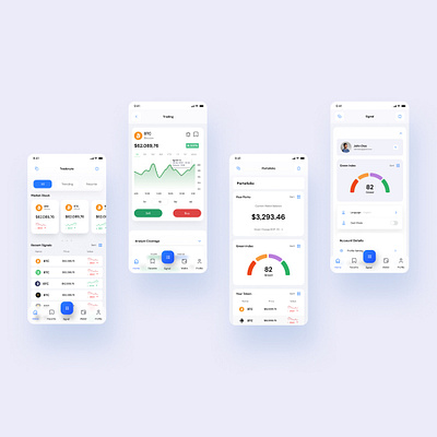 Crypto Wallet | Crypto Monitoring Mobile App Ui Kit crypto dashbboard trading ui ui kit wallet