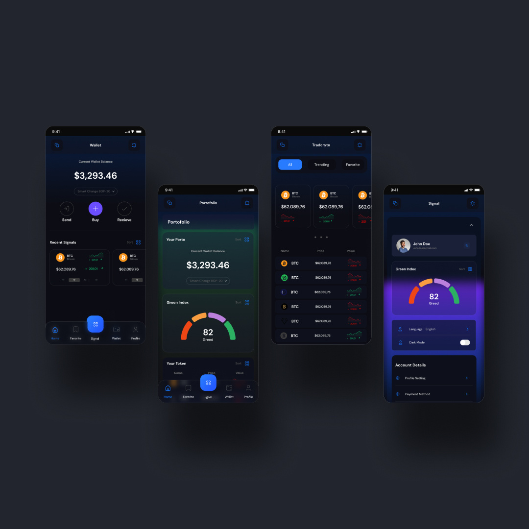 Crypto Wallet | Crypto Monitoring Mobile App Ui Kit by Indra Maulana ...