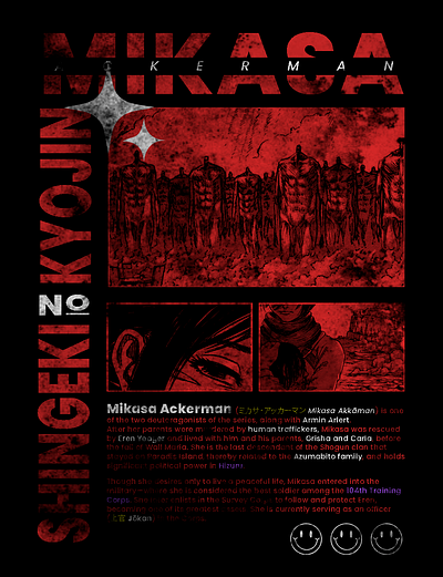 Mikasa Poster branding graphic design