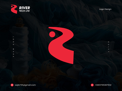 River Tech | A Digital Marketing Agency logo design agency logo digital logo digital marketing agency logo logo design r icon r logo river river logo river tech tech