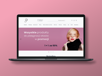 Beauty store eCommerce concept design ui ux website design