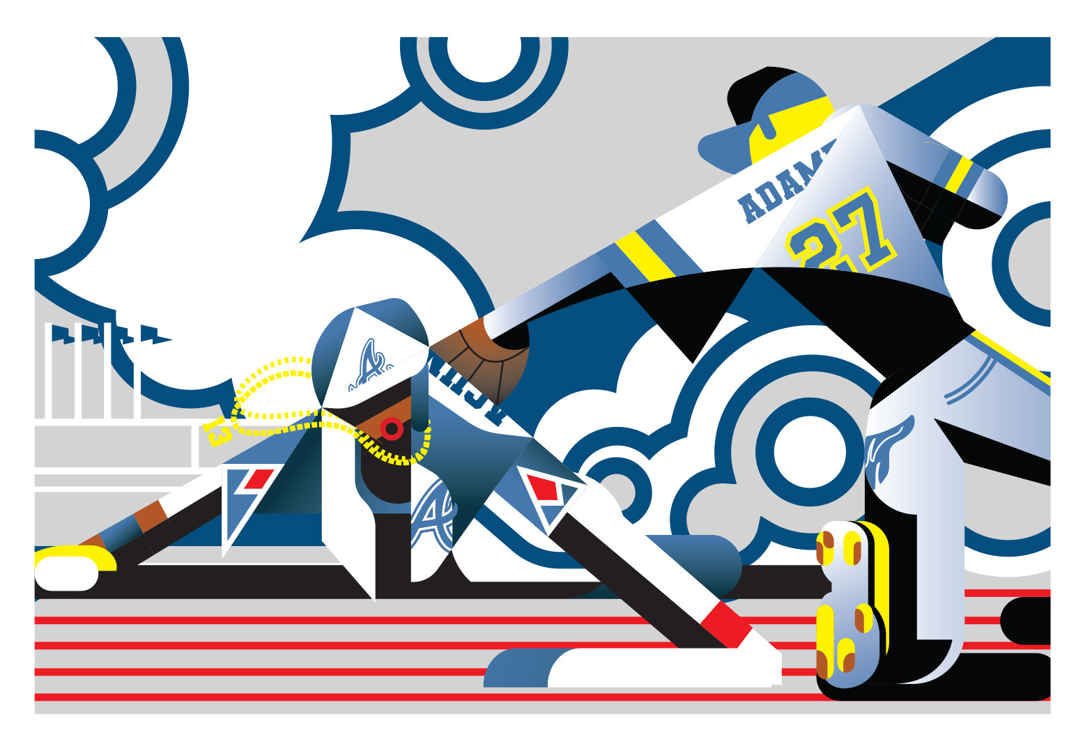 Atlanta Braves Opening Day Baseball By Christopher Smith On Dribbble