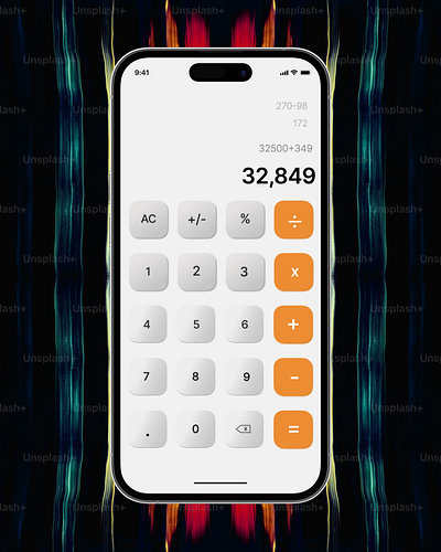 Calculator dailyui ui uidsign uiux