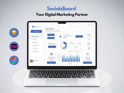 SocialsBoard - Mockups Design digital marketing mockup social media socials