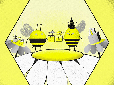 World Bee Day Animation 2danimation adobe illustrator animation bee celebration design flowers honey illustration liquid animation motion graphics world bee day