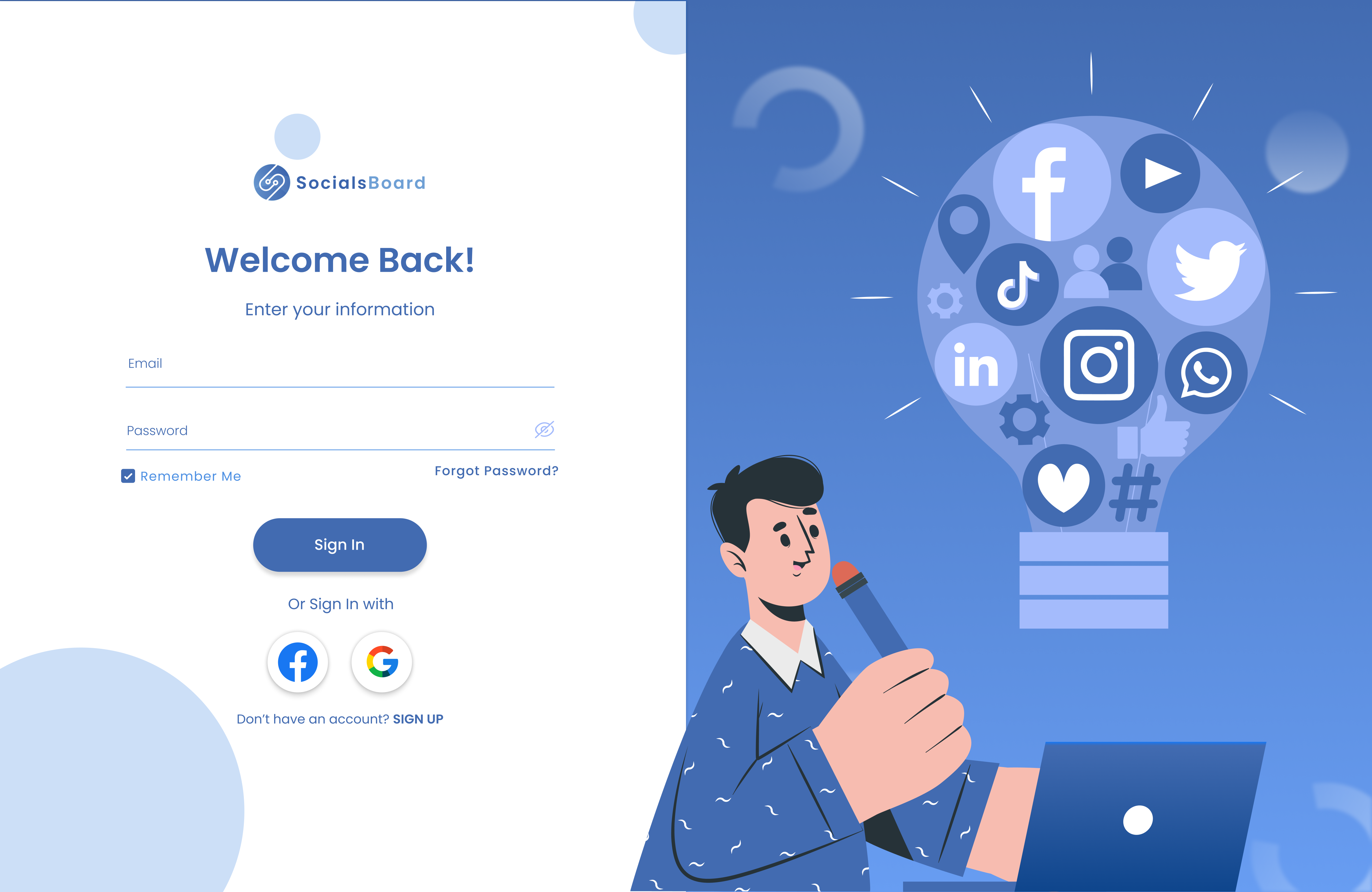 SocialsBoard - Mockups Design by Rida E Noor Gillani on Dribbble