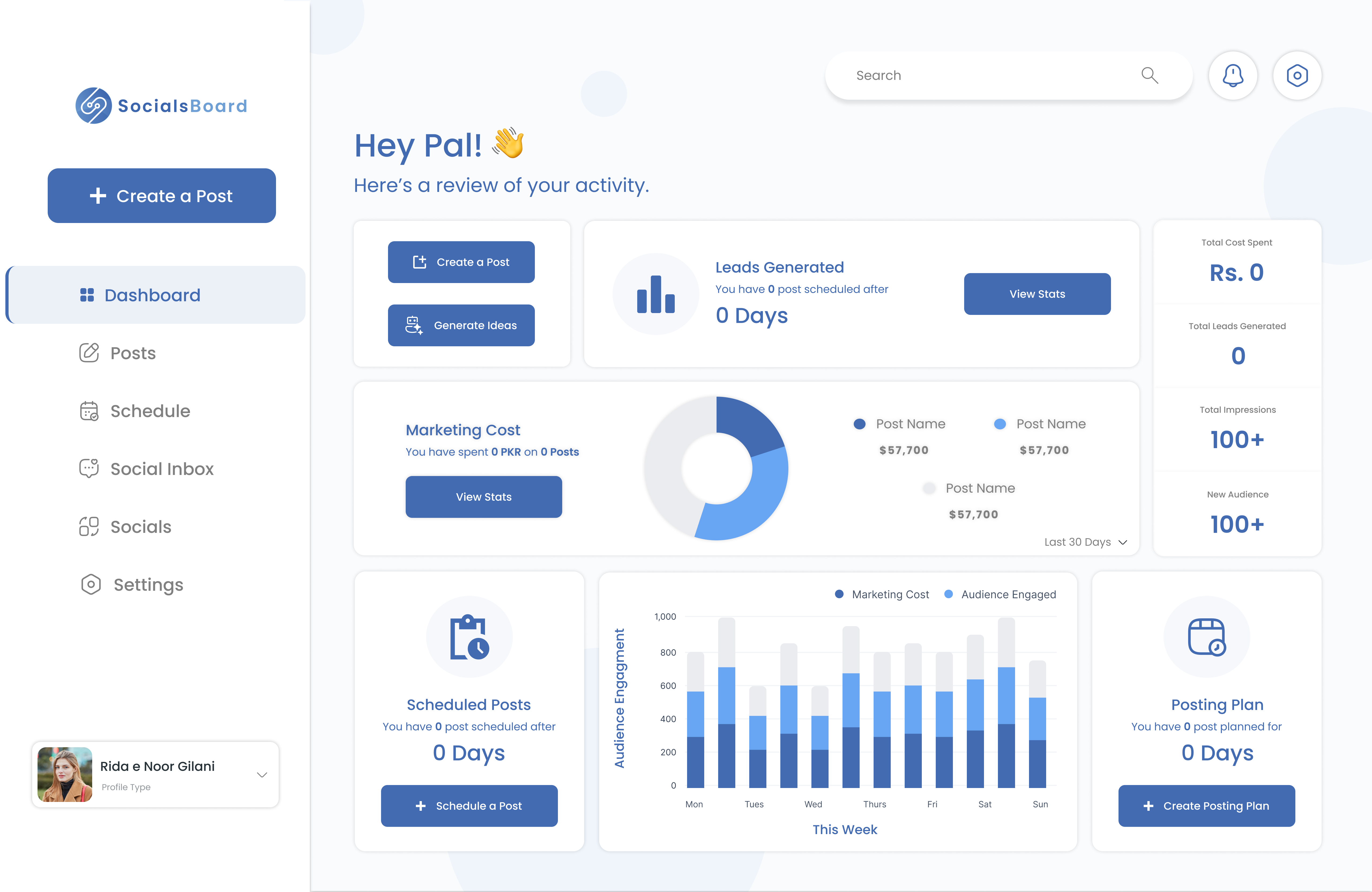 SocialsBoard - Mockups Design by Rida E Noor Gillani on Dribbble