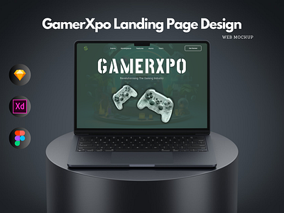 GamerXpo - Landing Page Design expo game gamers gaming landing page
