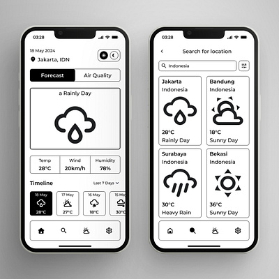 Weather App Design 3d animation app appdesign branding design graphic design illustration logo motion graphics ui uidesign ux uxdesign