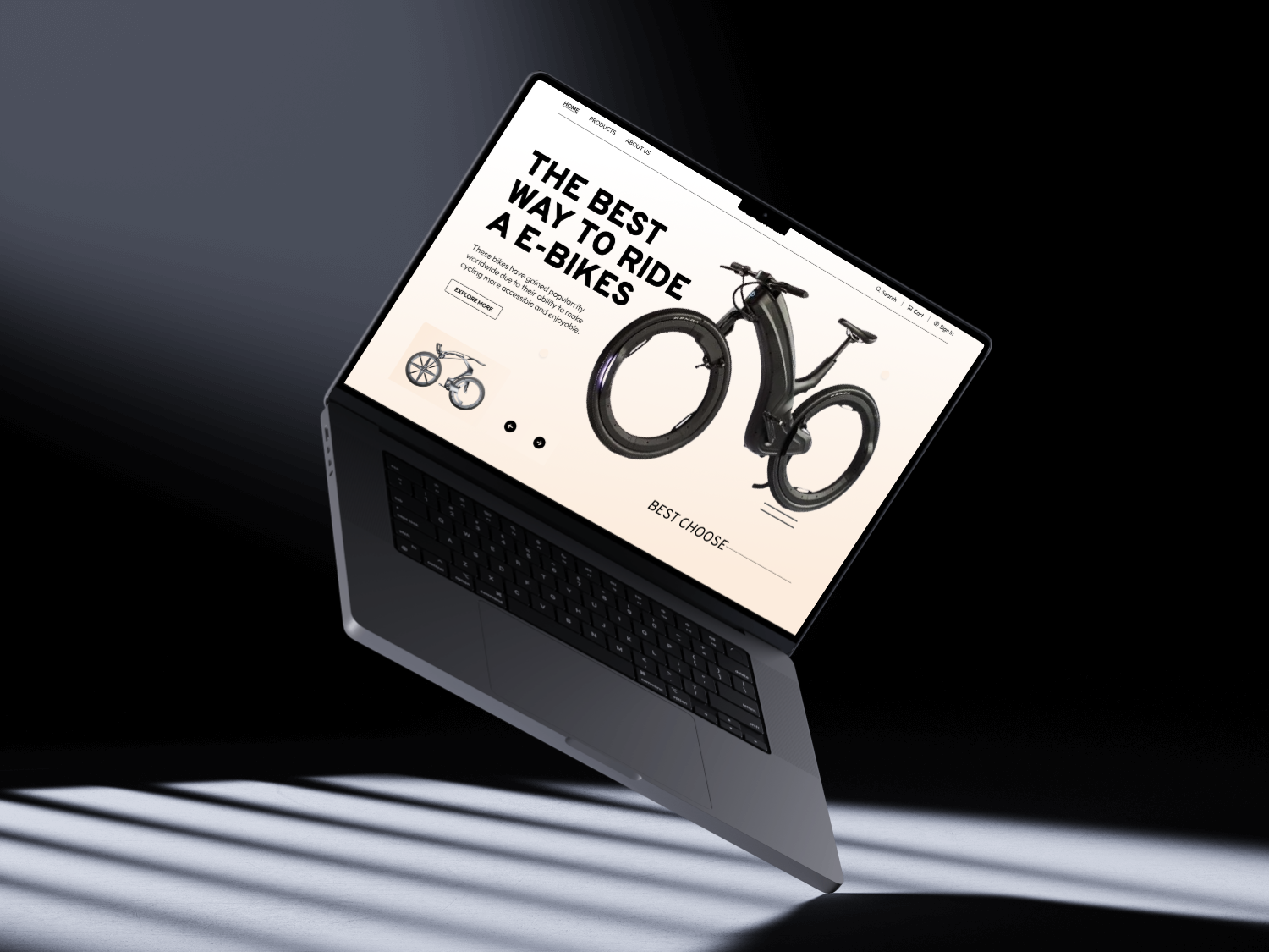 E-Bike Landing Page 3d branding ecommerce hero section home page illustration landing page product design top agency trending ui ui ux user interface ux web design web marketing website