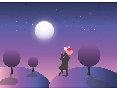 Night couple romantic place design beautiful place branding business place couple romantic design graphic design logo logo design modern moon moon place motion graphics nice place night place romantic romantic place top trending place unique viral