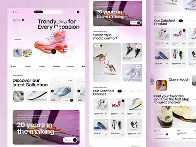 E-commerce Shoes Store Website air shoes landing page business card e commerce ecommerce landing page ecommerce website design hypebeast landing page landing page animation marketplace shoe shoe store shoes landing page shoes store sneakers ui uiux design website design