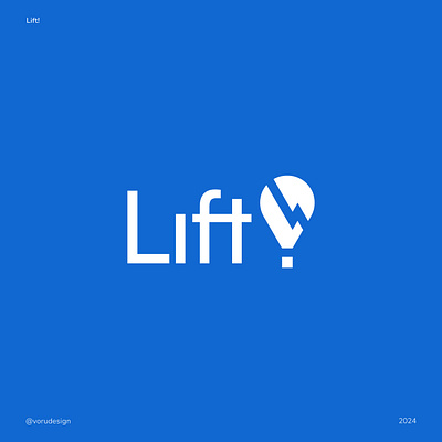Lift! Logo blue brand brand design branding dailylogochallenge design graphic design hot air balloon lift logo logo design logotipo logotype modern
