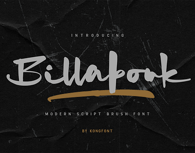 Billabonk Modern Classy Script Brush Font branding design font handwritten illustration italic logotype script typeface ui