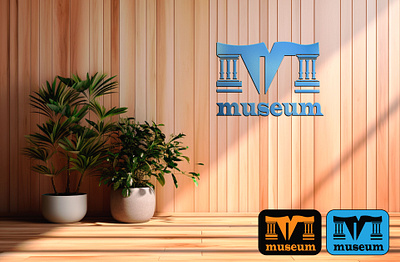 Museum logo art brand graphic design logo motion graphics