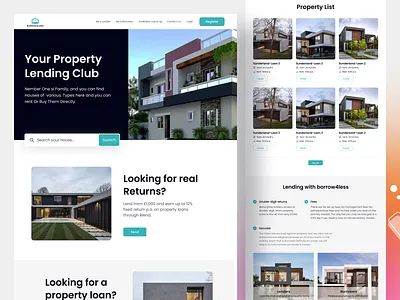 Real Estate Website Design b2b building crm house hrm landing property management real estate real estate website real estate website design realestate saas safayet ahmed ui ux website design