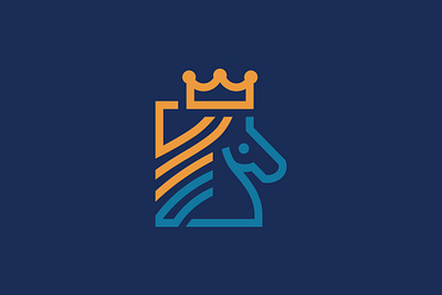 Majestic Crowned Horse Logo color horse crown horse crowned emblem equestrian horse horse logo power royal sovereignty