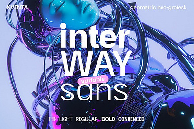 InterWay Variable Sans bold condensed cyrillic cyrillic font font font family latin light medium thin typeface