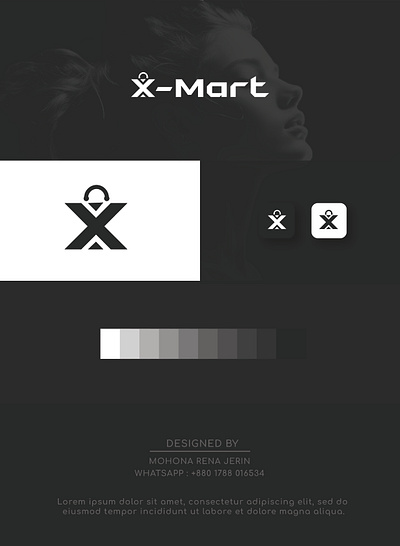 Creative Logo For X-Mart branding creative logo design graphic design illustration logo logomakerjerin logos wordmark logo
