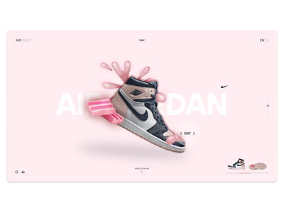 Air jordan shoe product design page ui