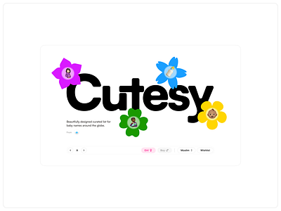 🌼 Cutesy Hero Section hero section playful visual identity web web design wip