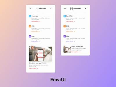 Mega menu - EmviUI app design emviui figma header mayoralven mega menu menu navbar product design ui ui kit ux