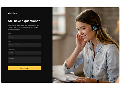 Contact form for WorkWave-Task Management Dashboard app dashboard design graphic design task creation ui web design
