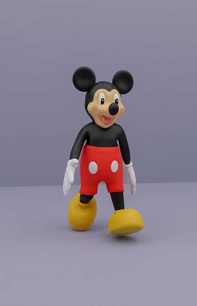 Mickey Mouse 3d blender