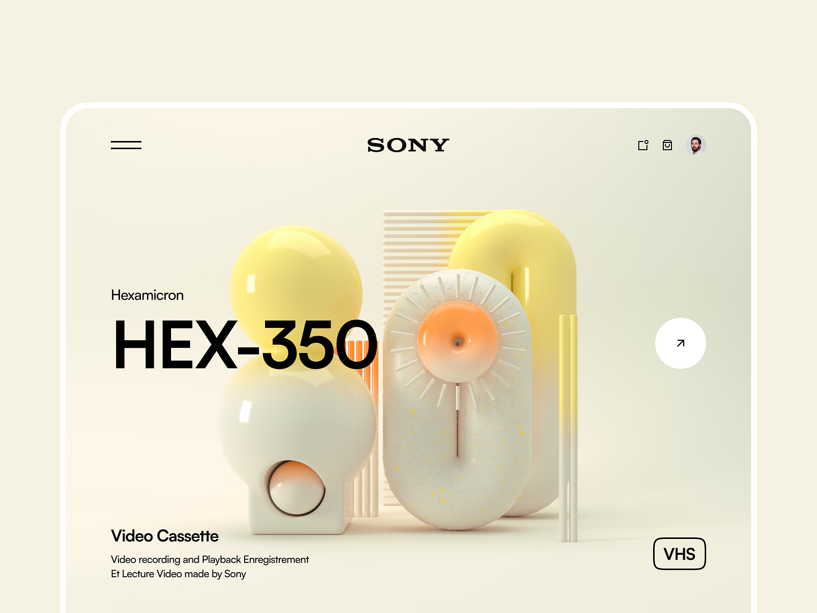 Sony VHS UI - 3 by Nicholas Ergemla for Awsmd on Dribbble