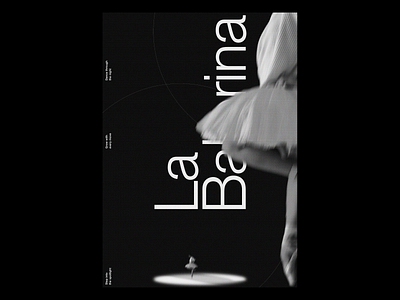 La Ballerina ballerina black white design graphic design minimal minimalistic poster swiss design swiss grid swiss poster swiss style swiss typography typography