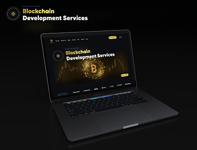 Blockchain Landing Page branding graphic design ui