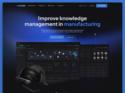 Nsflow - Web Design Concept design gradient graphic design landing page ui ux uxdesign