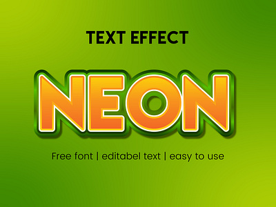 Free vector creative text effect.