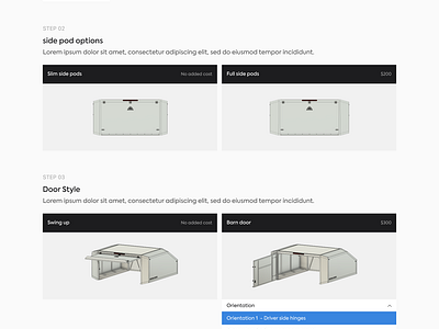 Moonlander Radica New UX/UI Configuration Flow configuration flow figma store ui ux website