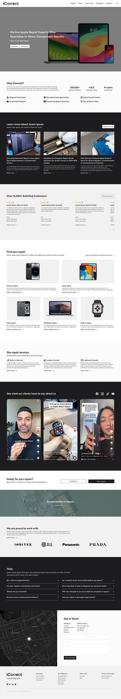 Ecom UI Redesign - iCorrect apple autolayout ecom figma store ui ux website design