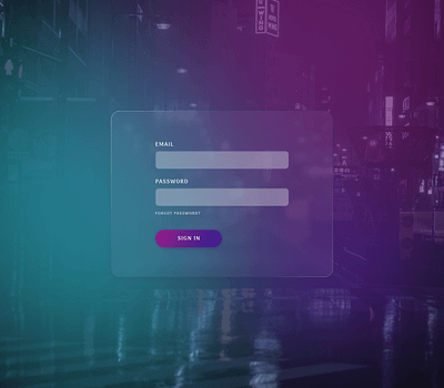 Login page design frosted glass login login page mesh gradient