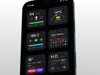 Experimenting widgets apple design ios iphone ui widget