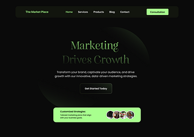 Marketing Landing Page branding design figma figmaui illustration logo ui ux web designer websitedesigner