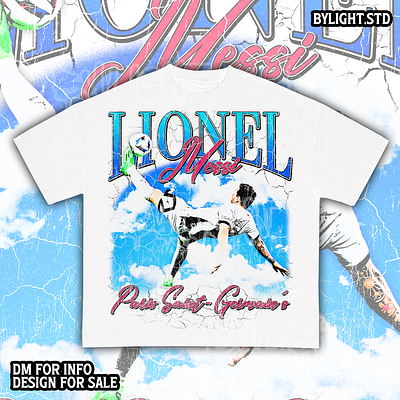 Lionel Messi Vintage Rap Tee Bootleg Design bootleg bootleg design bootleg tshirt branding design graphic design illustration rap tee ui