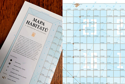 Habitat map / supplement to the Mycelium book series graphic design