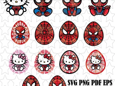 Fan Art Spider Kitty Svg Format 3d animals animation branding clipart cricut cutfile dxf easteregg eps graphic design illustration logo motion graphics pdf png superhero svg ui