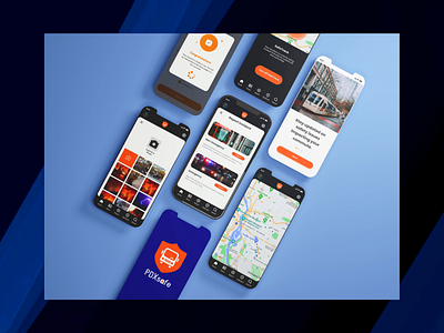 PDXsafe | Transit Safety Mobile App app brand identity graphic design mobile ui user experience ux uxui