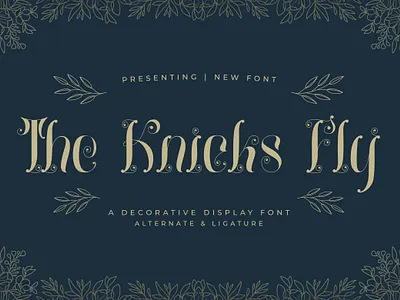 The Knicks Fly - A Decorative Display Font charming