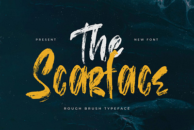 The Scarface - Rough Brush Typeface impactful
