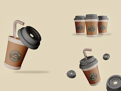 Coffee Cup Mockup 3d branding coffee cup design display layout logo mockup mug placement product publication realistic sepia smart teacup trophy