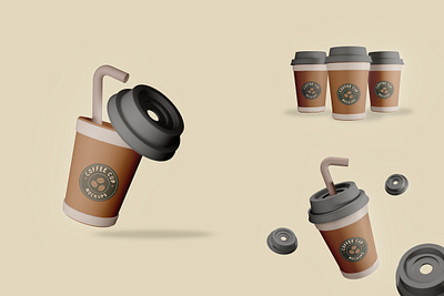 Coffee Cup Mockup 3d branding coffee cup design display layout logo mockup mug placement product publication realistic sepia smart teacup trophy