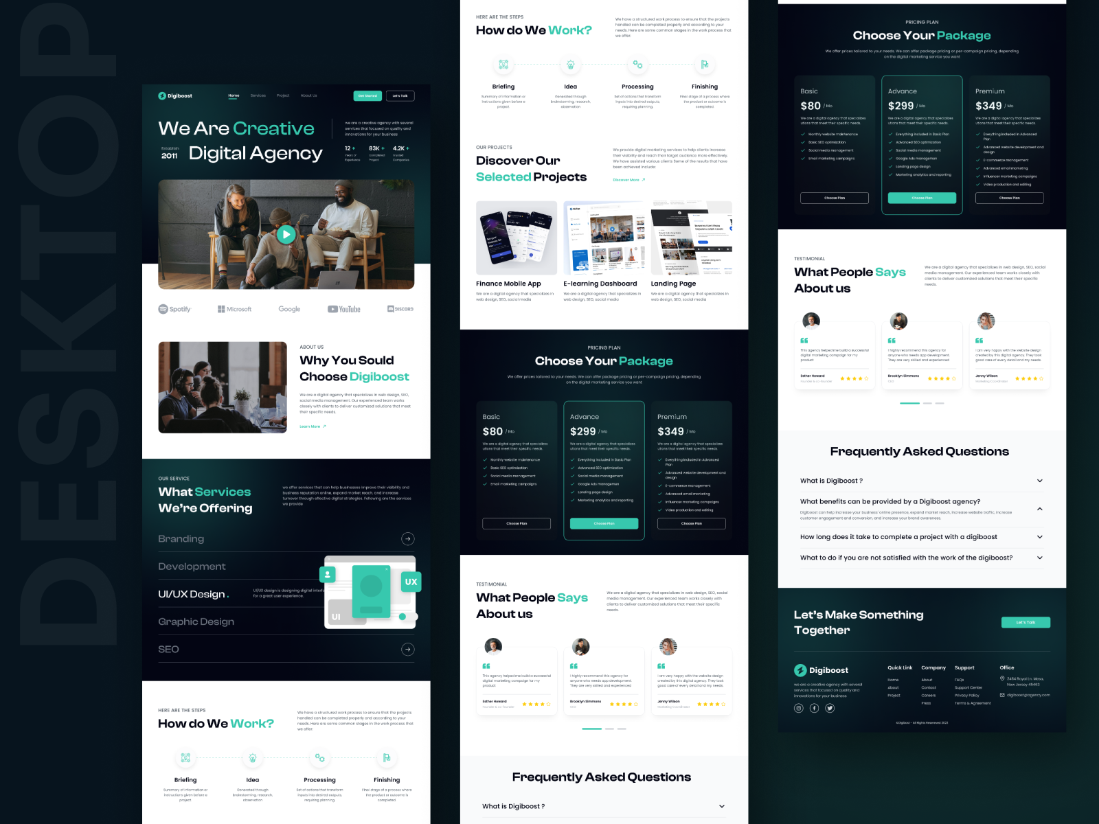 Example of Full Website Design